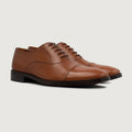 Professor Oxford Tostado Zapatos de cuero para Hombre