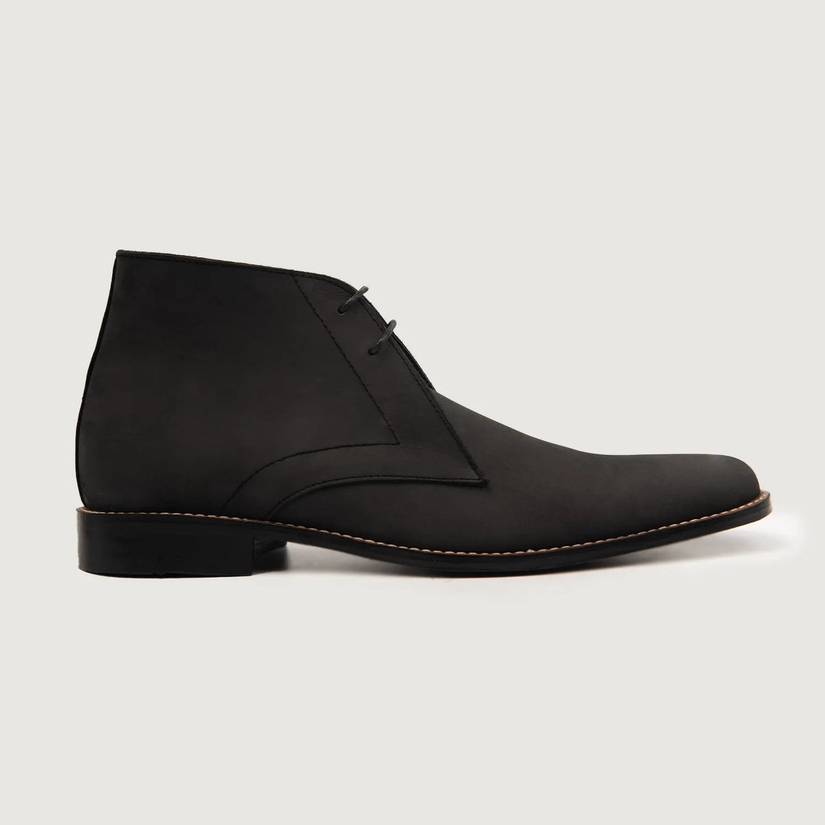 Black Full-Grain leather Boots - Construcción cosida Goodyear y puntera delantera