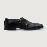Black Full-Grain leather Shoes - Goodyear Welt Construction & Front Toe Box Detail