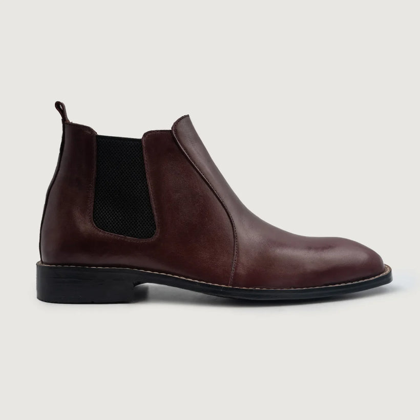 Clarkson Chelsea Granate Leather Boots para Hombre