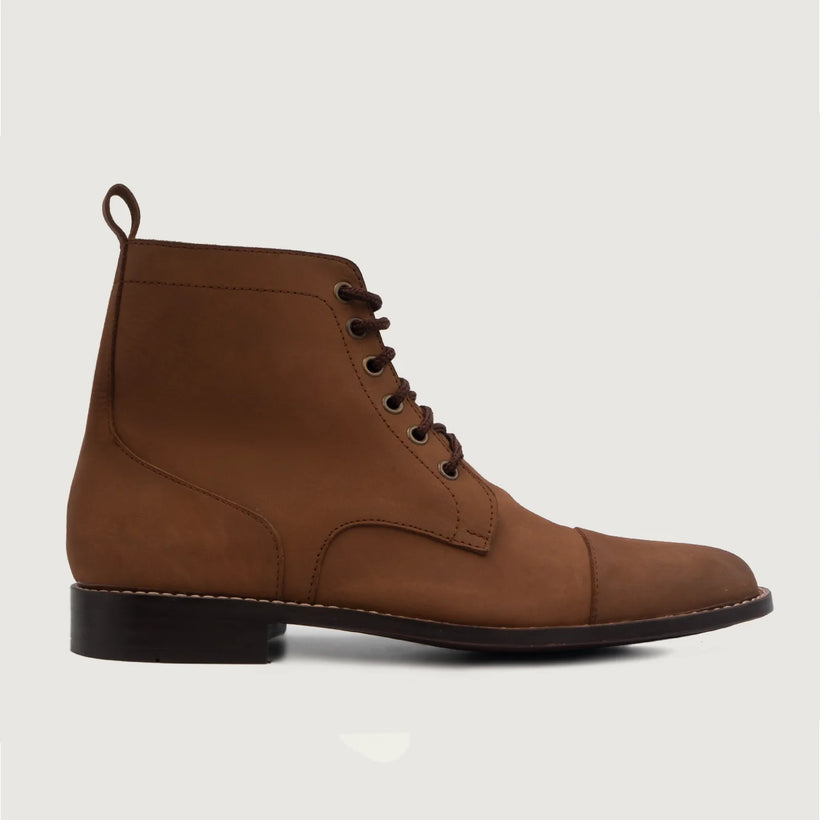 Knight Derby Oil Pull-up Marrón Botas de cuero para Hombre