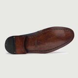 Authentic Goatskin Suede Grain Depth & Pull-Up Patina Texture Detail