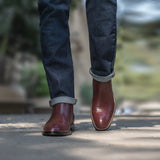 Styled On-Foot Perspective Demonstrating Ankle Fit & Silhouette on Model