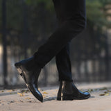 Orlaven Clarkson Chelsea Black Leather Boots footwear image 9