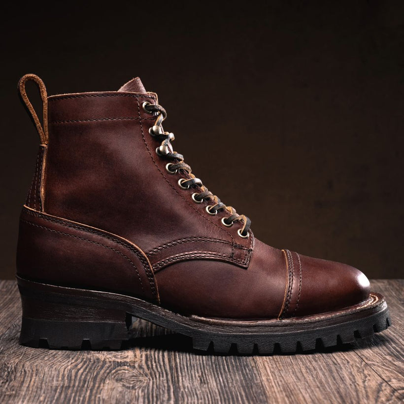 Challenger Whiskey Leather Boots para Hombre