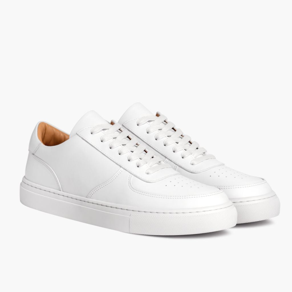 Court Toffee x Off-White Leather Sneakers in White Full-Grain Leather - Vista de perfil | Comprar online