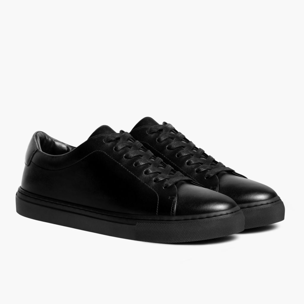Encore Jet Negro Zapatillas de cuero para Hombre en cuero vacuno negro auténtico - Vista de perfil | Comprar online
