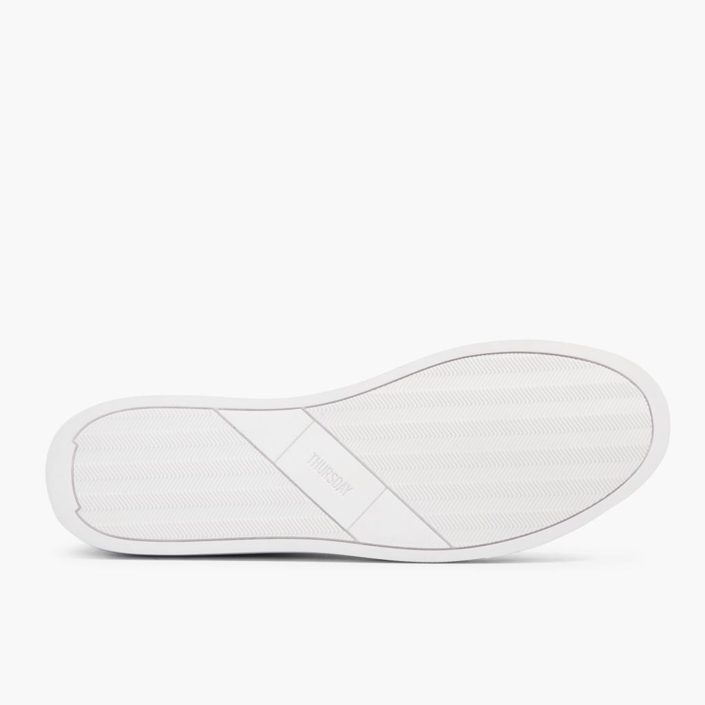 High-Traction Rubber Outsole & Lug Tread Pattern on Encore Blanco Zapatillas de cuero para Hombre