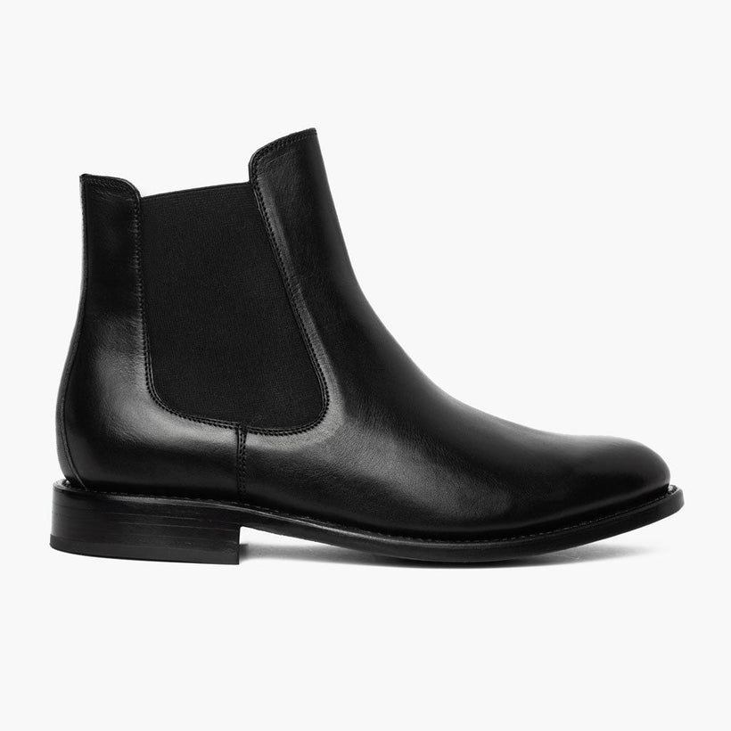 Cavalier Negro Leather Boots para Hombre