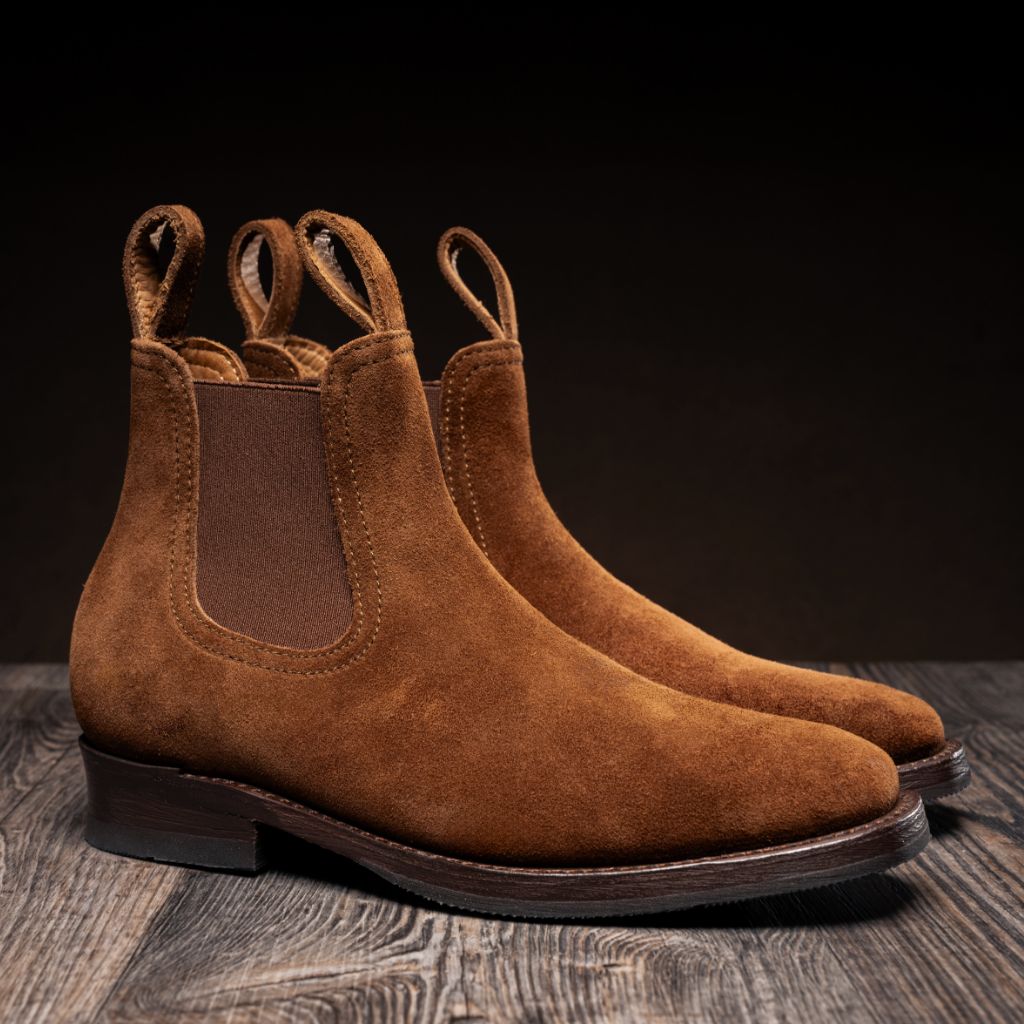 Journeyman Snuff Reverse Botas de cuero para Hombre in Classic Full-Grain Leather - Vista de perfil | Comprar online