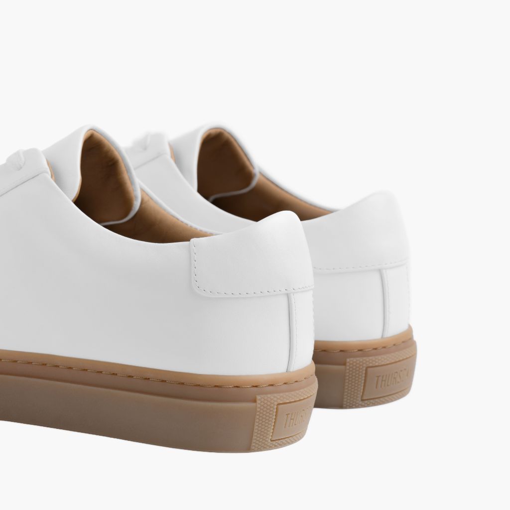 High-Traction Rubber Outsole & Lug Tread Pattern on Legacy Blanco Zapatillas de cuero para Hombre