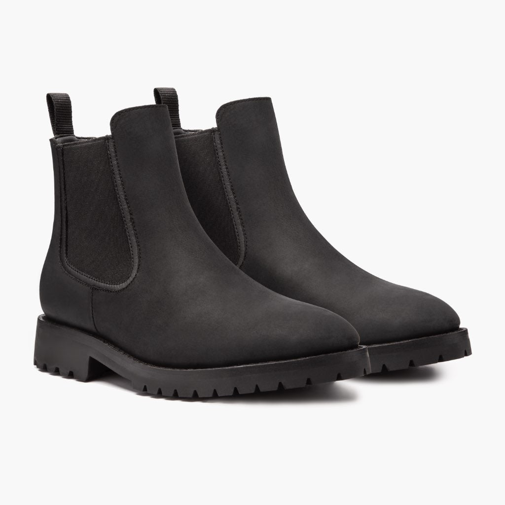 Legend Negro Mate Botas de cuero para Hombre en cuero vacuno negro auténtico - Vista de perfil | Comprar online