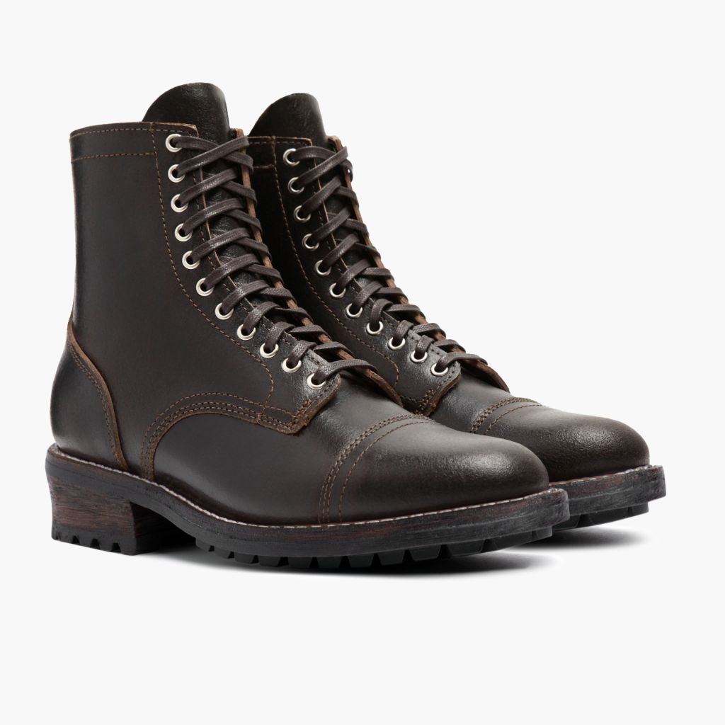 Logger Waxed Cacao Botas de cuero para Hombre in Classic Full-Grain Leather - Vista de perfil | Comprar online