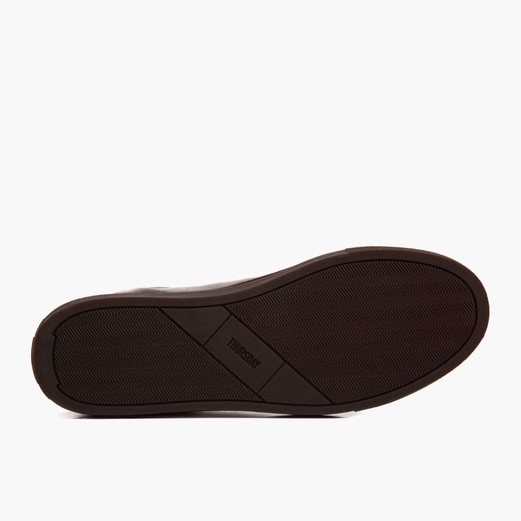 High-Traction Rubber Outsole & Lug Tread Pattern on Premier Low Top Viejo Inglés Zapatillas de cuero para Hombre For Men