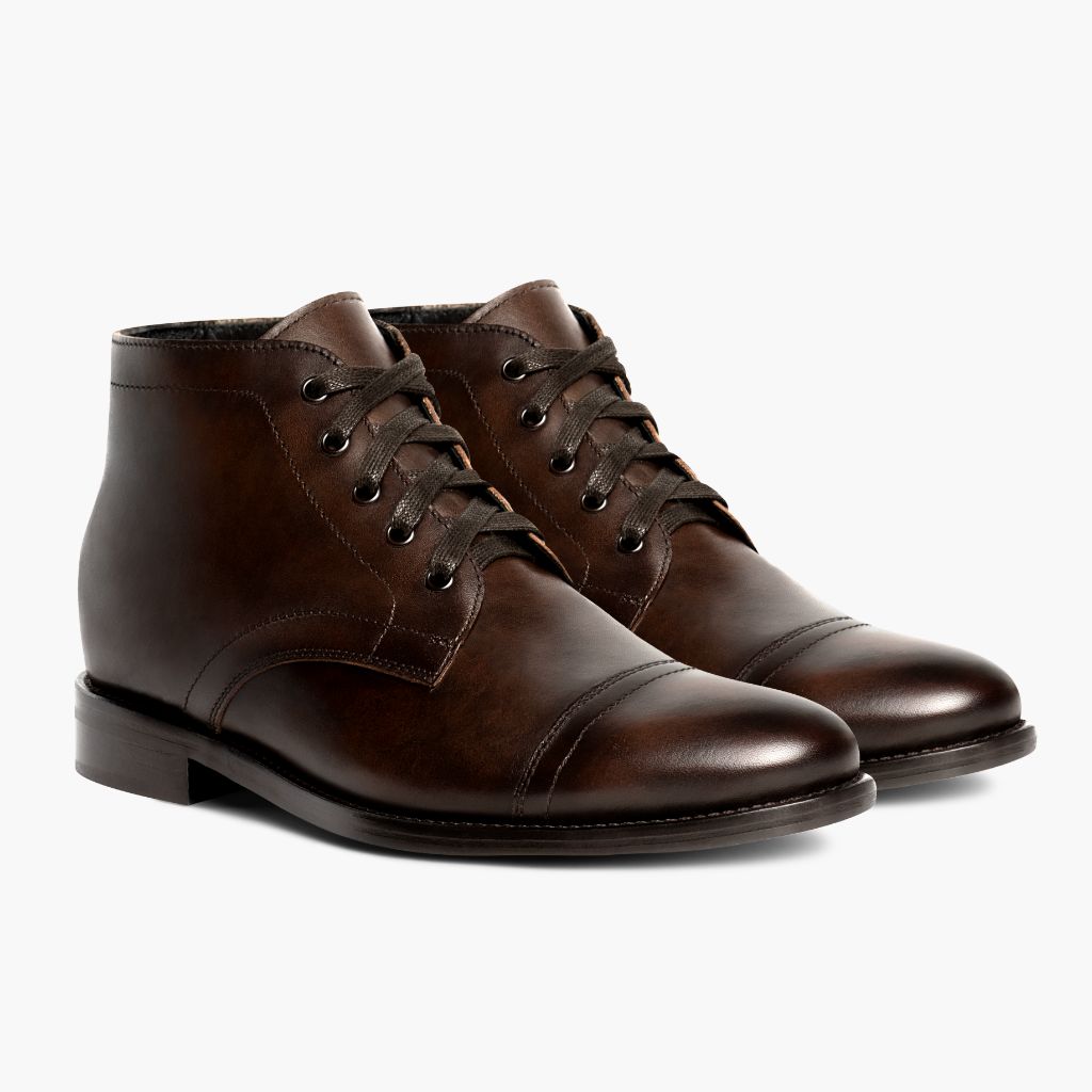 Cadet Caoba Rico Botas de cuero para Hombre in Classic Full-Grain Leather - Vista de perfil | Comprar online