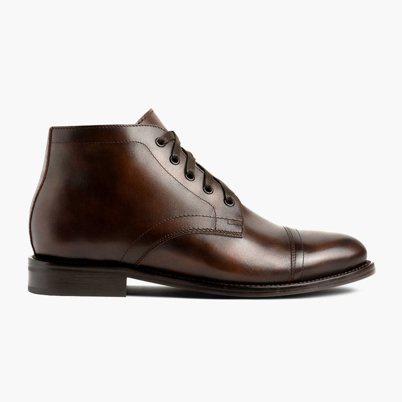 Cadet Caoba Rico Botas de cuero para Hombre