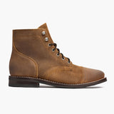 Classic Full-Grain leather Boots - Goodyear Welt Construction & Front Toe Box Detail