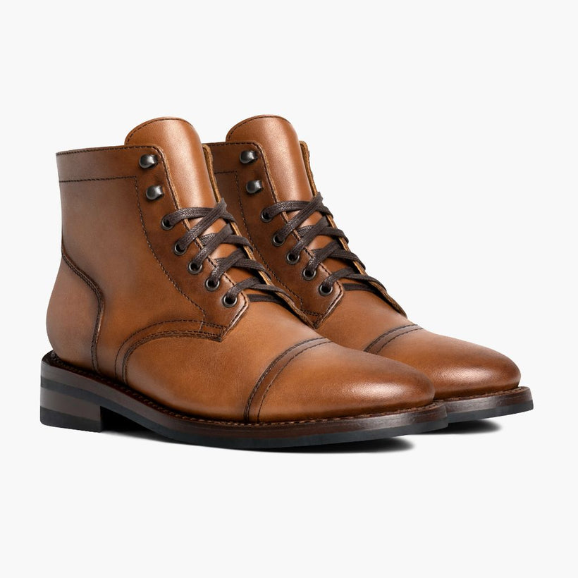 Captain Toffee Leather Boots para Hombre