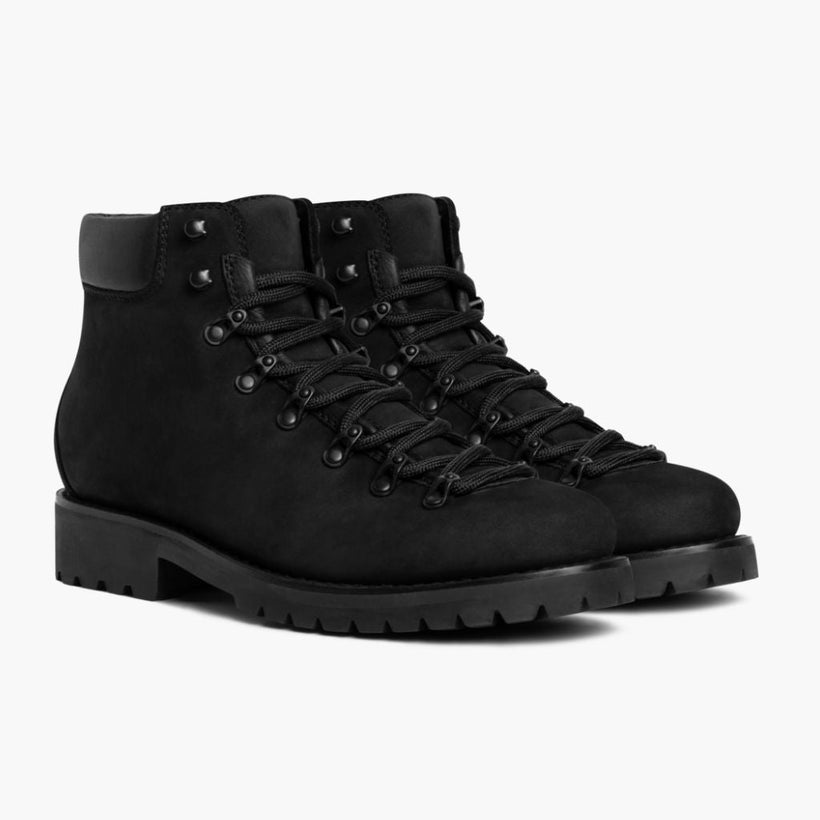 Commander Negro Matte Leather Boots para Hombre