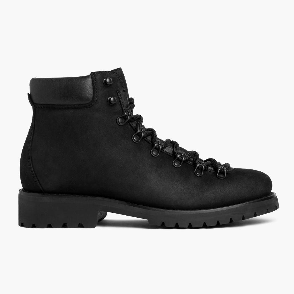 Black Full-Grain leather Boots - Construcción cosida Goodyear y puntera delantera