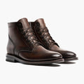 President Black Coffee Leather Boots