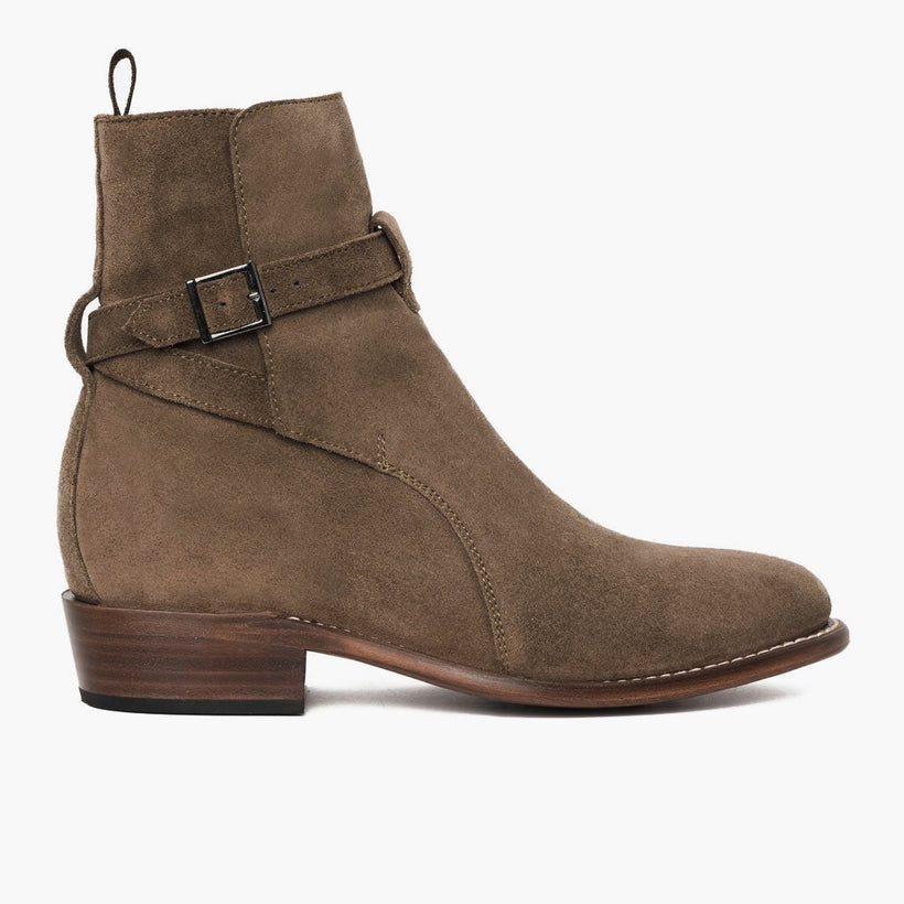 Rogue Taupe Leather Boots para Hombre