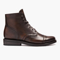 Captain Café Negro Botas de cuero para Mujer