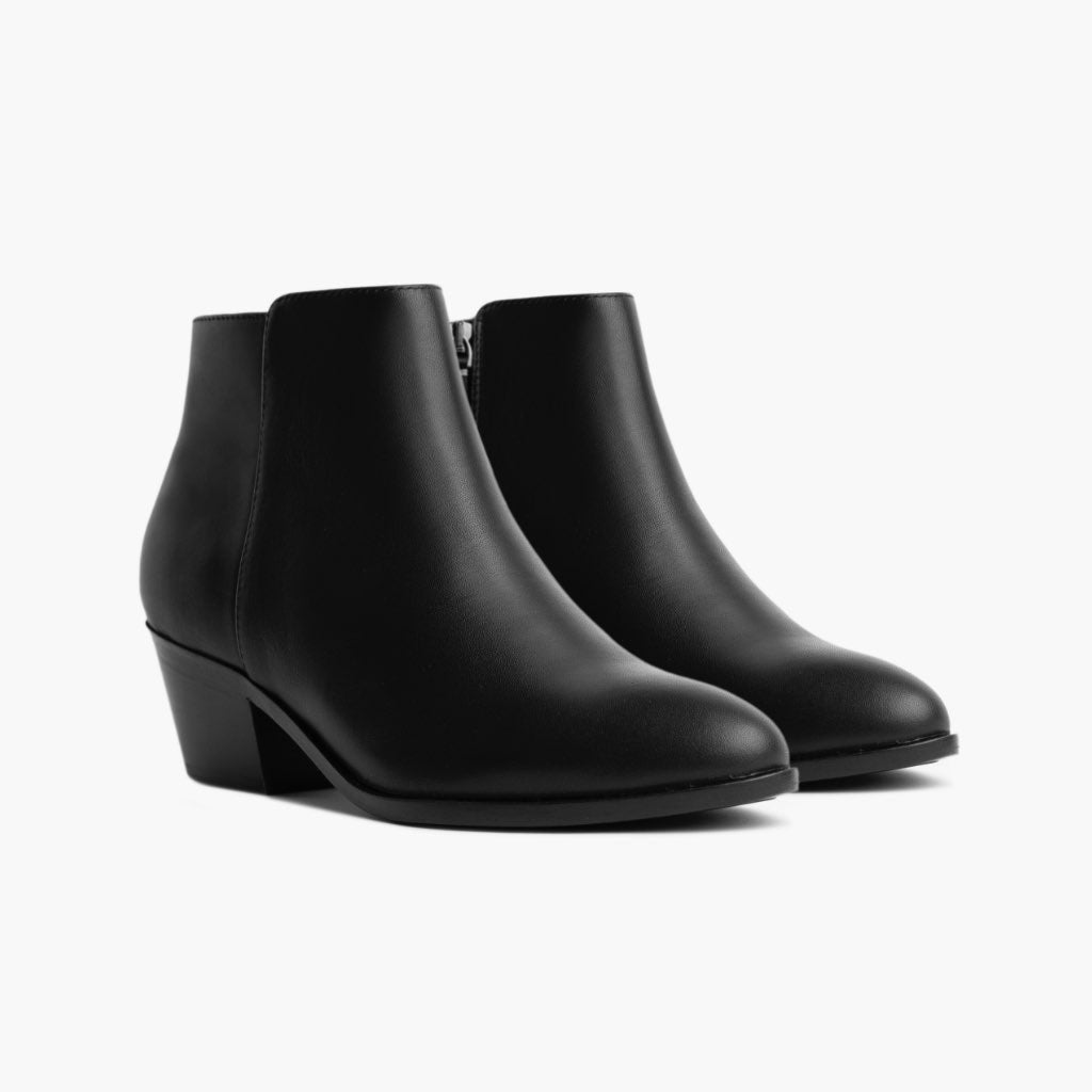 Black Full-Grain leather Boots - Construcción cosida Goodyear y puntera delantera