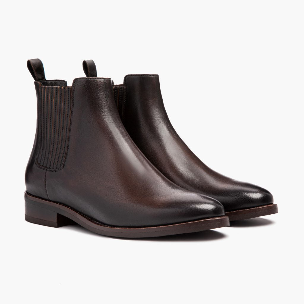 Black Full-Grain leather Boots - Construcción cosida Goodyear y puntera delantera