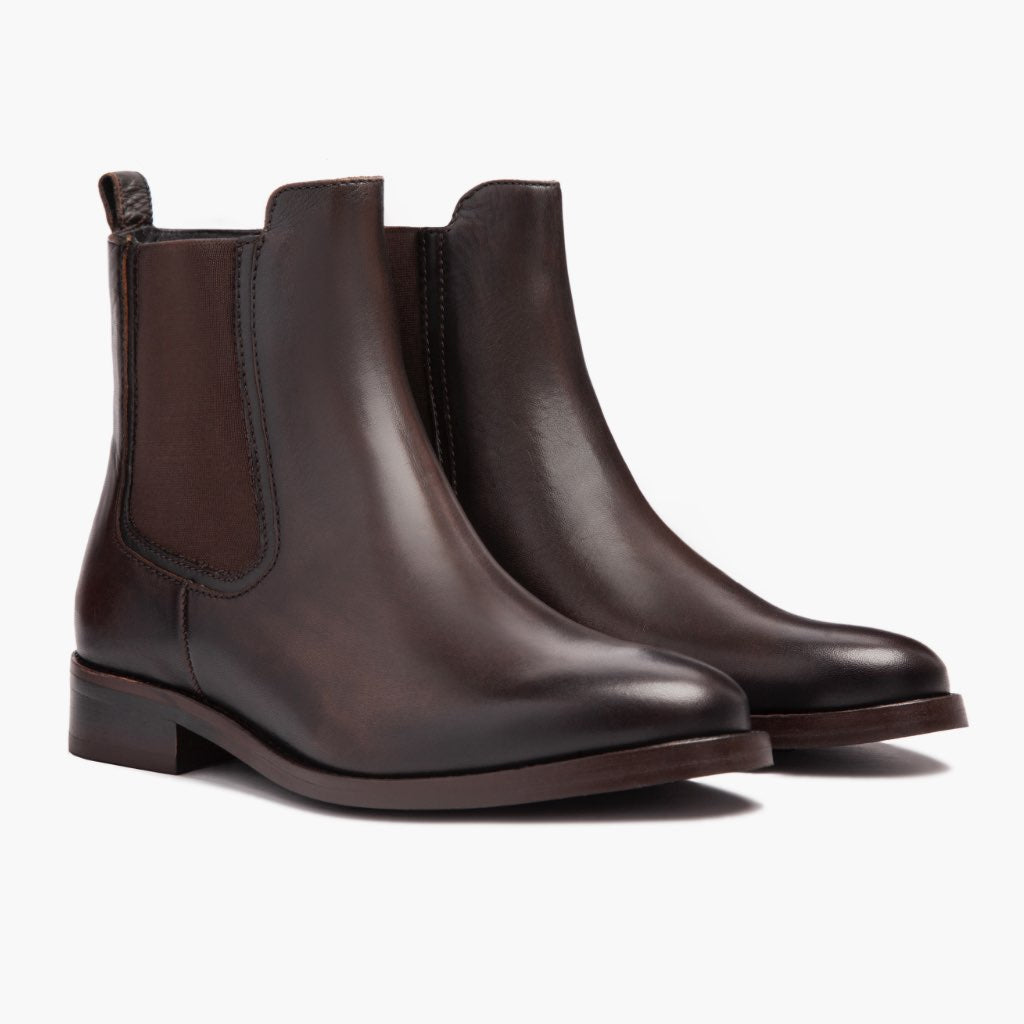 Black Full-Grain leather Boots - Construcción cosida Goodyear y puntera delantera