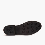 High-Traction Rubber Outsole & Lug Tread Pattern on Duchess Black Coffee Leather Boots