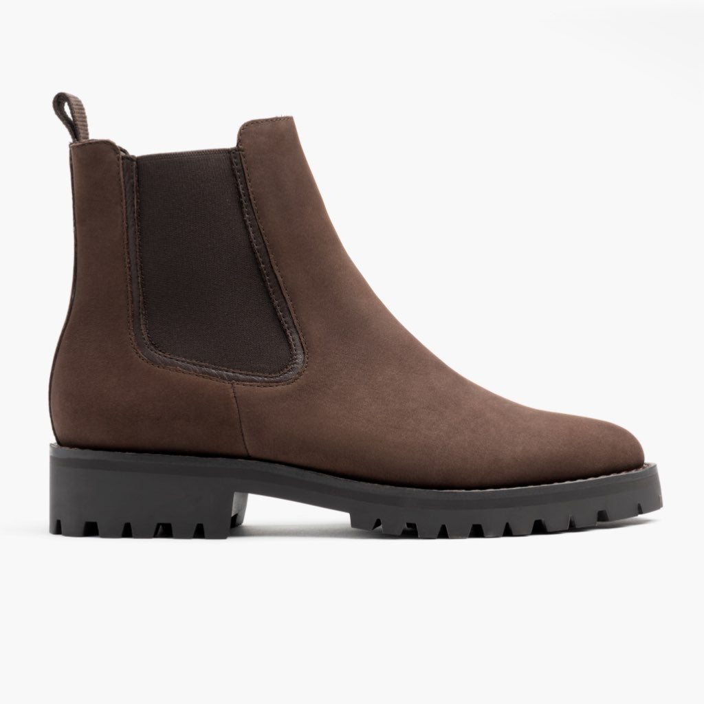 Legend Truffle Botas de cuero para Mujer in Classic Full-Grain Leather - Vista de perfil | Comprar online
