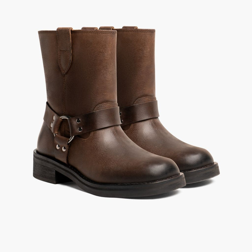 Outlaw Light Tobacco Leather Boots para Mujer