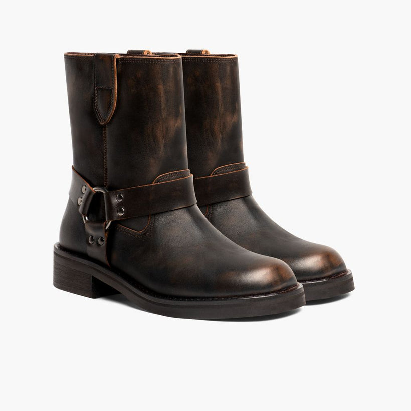Outlaw Vintage Marrón Leather Boots para Mujer