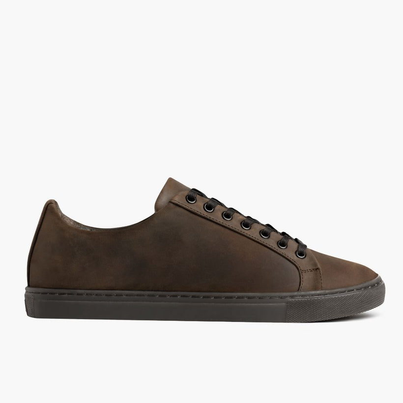 Premier Low Top Tobacco Leather Sneakers para Mujer