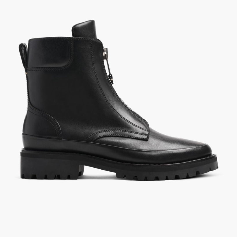 Ryder Negro Leather Boots para Mujer