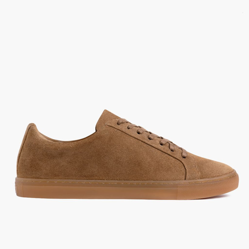 Premier Low Top Camel Leather Sneakers para Mujer