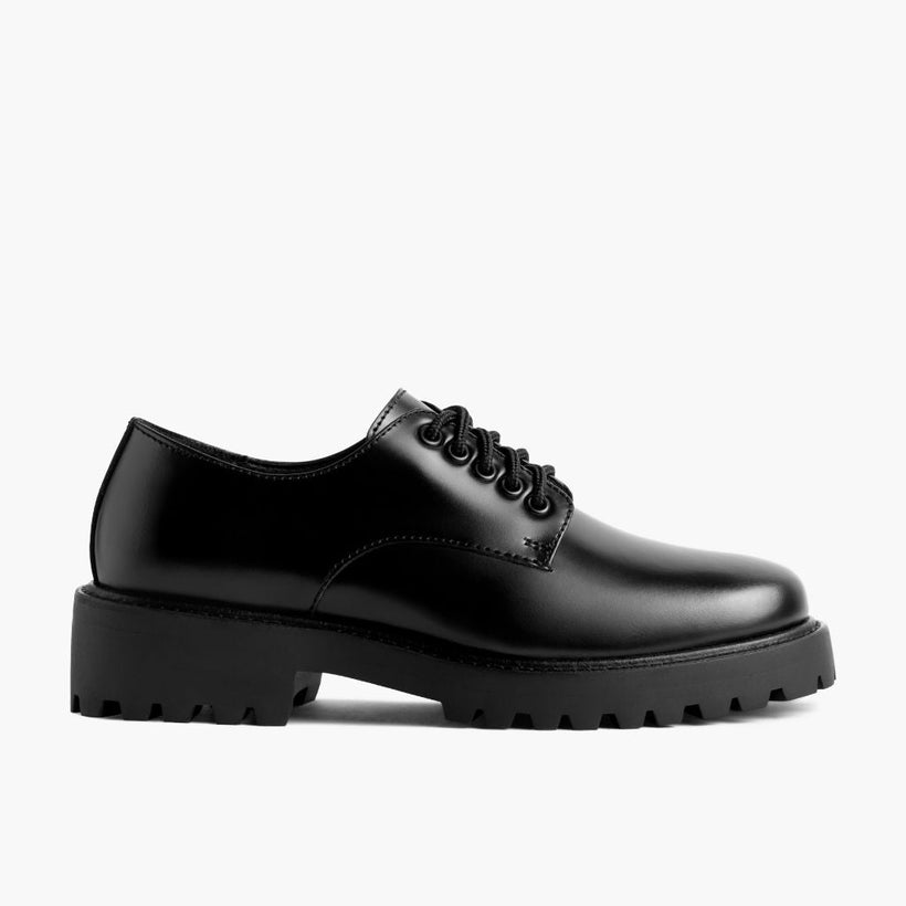 Renegade Negro Leather Sneakers para Mujer
