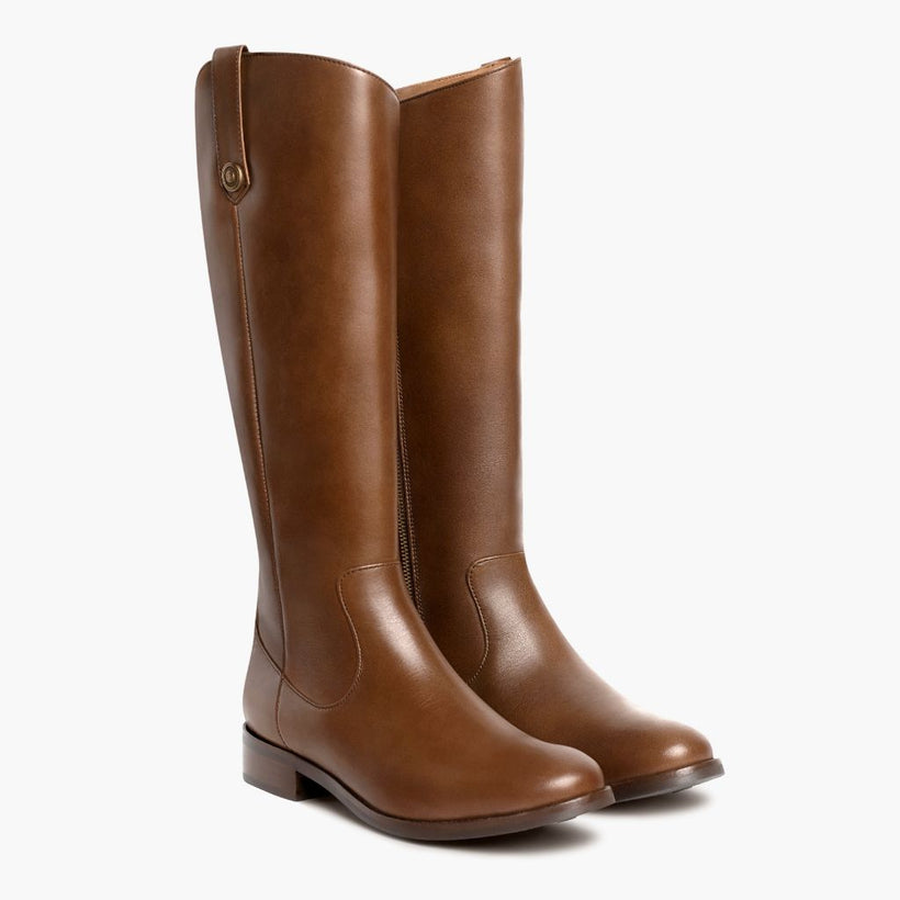 Crown Cuero Leather Boots para Mujer
