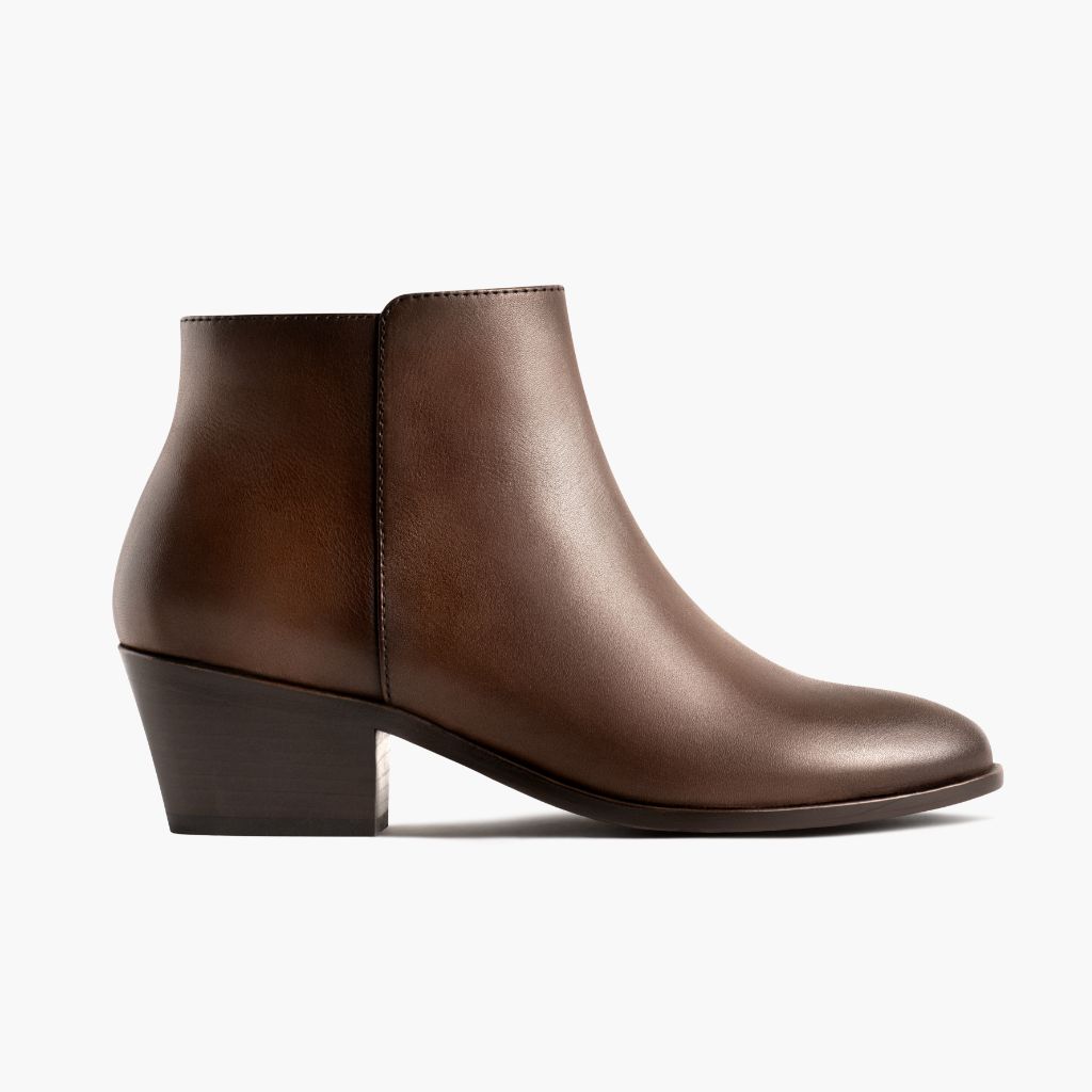 Downtown Amaretto Botas de cuero para Mujer in Classic Full-Grain Leather - Vista de perfil | Comprar online