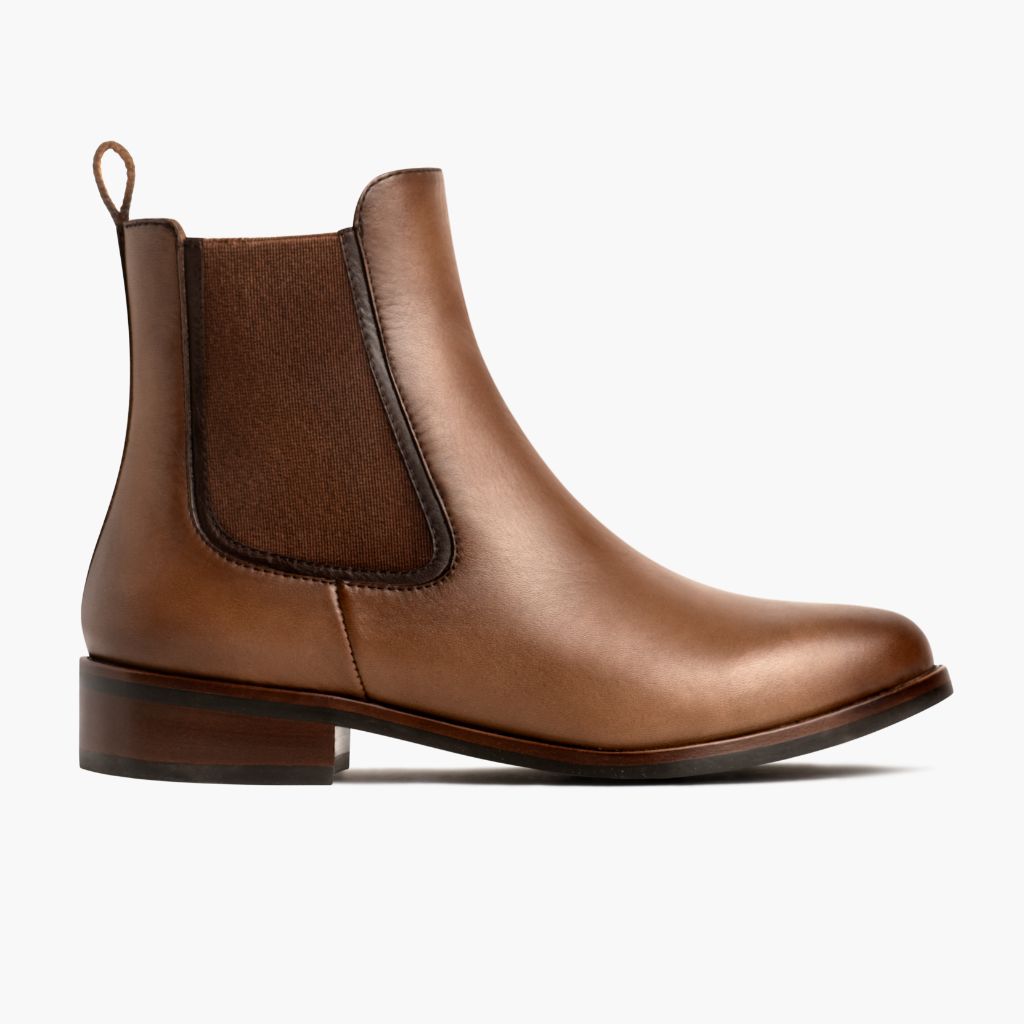 Duchess Trigo Ámbar Botas de cuero para Mujer in Classic Full-Grain Leather - Vista de perfil | Comprar online