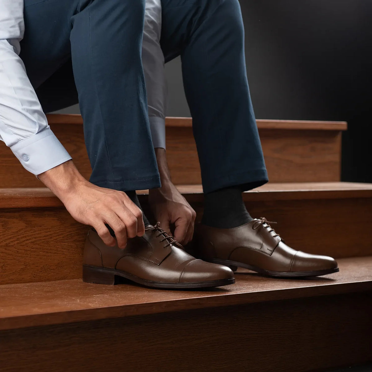 Orlaven Attorney Derby Marrón Zapatos de cuero para Hombre footwear image 10