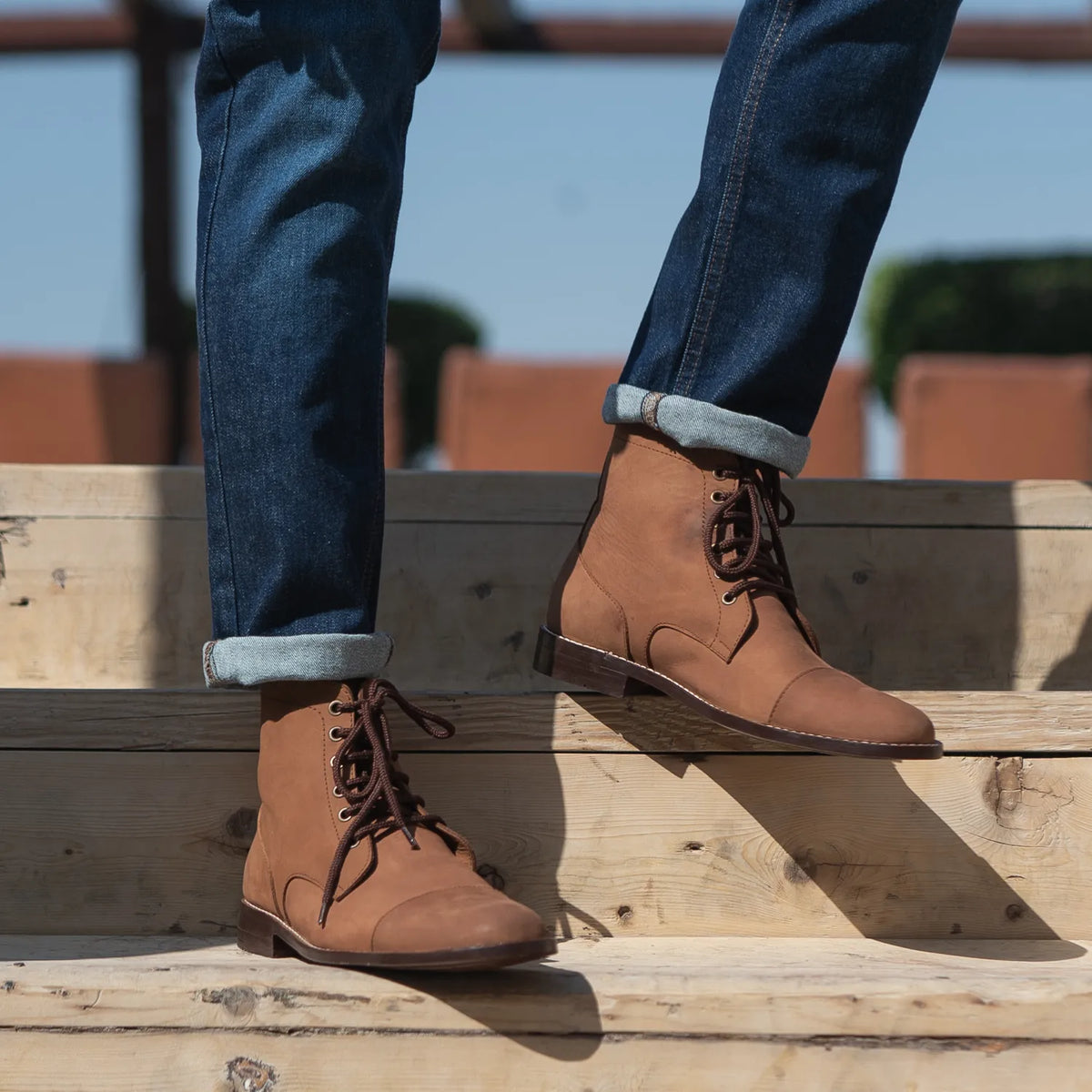 Orlaven Knight Derby Oil Pull-up Marrón Botas de cuero para Hombre footwear image 10