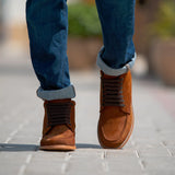 Styled On-Foot Perspective Demonstrating Ankle Fit & Silhouette on Model