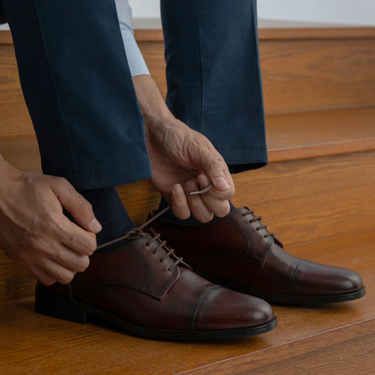 Orlaven Attorney Derby Burnished Marrón Zapatos de cuero para Hombre footwear image 10