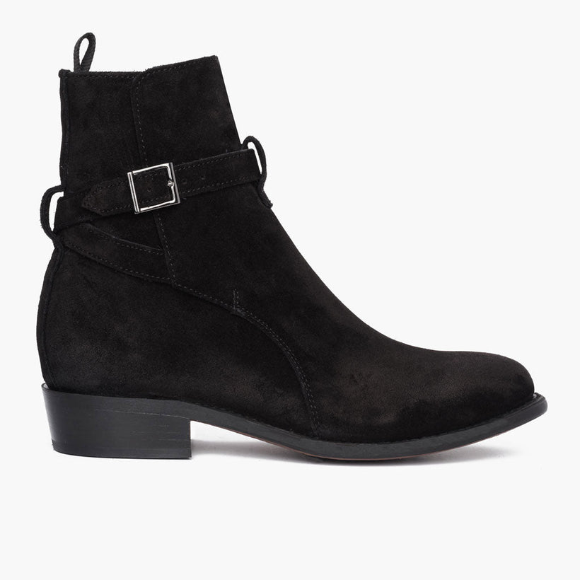Rogue Negro Suede Leather Boots para Hombre