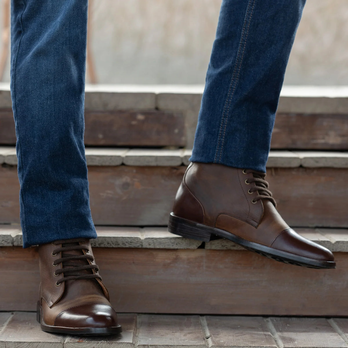 Orlaven Knight Derby Hybrid Marrón Botas de cuero - StudGuard para Hombre footwear image 9