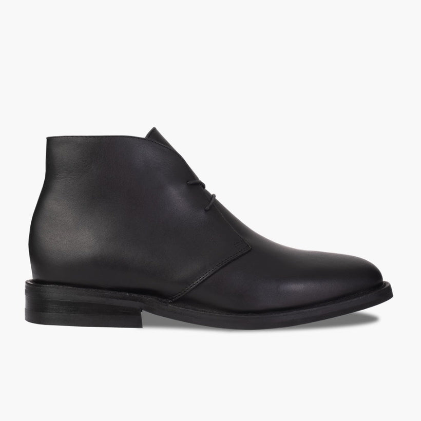 Scout Negro Leather Boots para Hombre