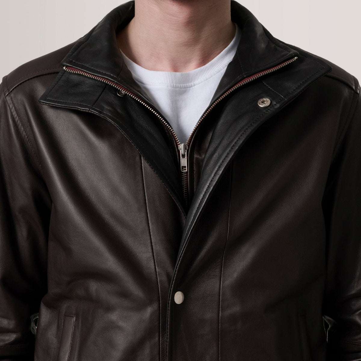 Alfred Cazadora Bomber de Cuero para Hombre – Vista alternativa del producto 4