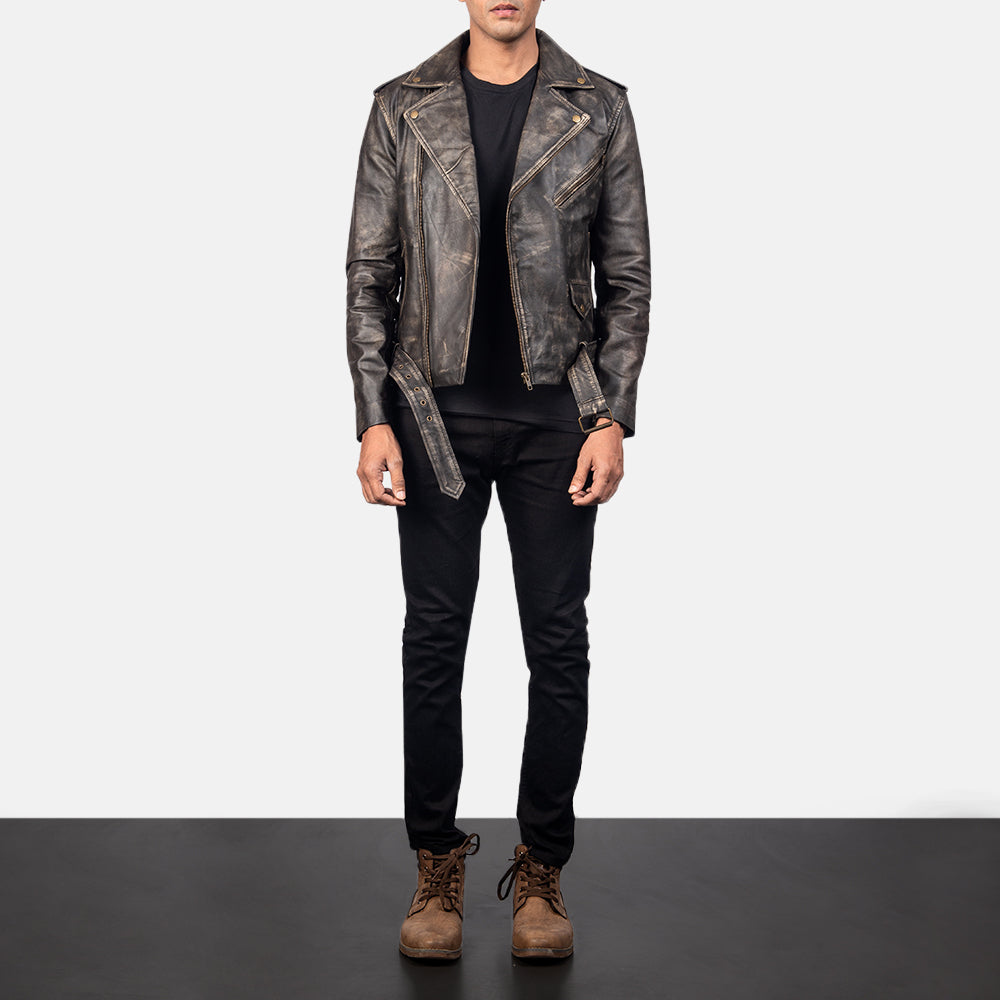 
Allaric Alley Chaqueta Biker de Cuero para Hombre – alternate product view 4